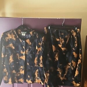 Women's 2 PC animal print suit